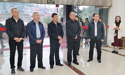 福建省政協(xié)副主席、省工商聯(lián)主席王光遠一行視察虹潤公司